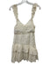 Love Shack Fancy Size 6 White Silk Sleeveless Eyelet Lace Ruffles Mini Dress White / 6