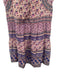 Sea New York Size 4 purple, blue, beige Cotton Ruffle Cap Sleeve Mini Dress purple, blue, beige / 4