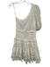 Rococo Sand Size S White Nylon One Sleeve Lace Smocked Waist Mini Dress White / S