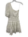 Rococo Sand Size S White Nylon One Sleeve Lace Smocked Waist Mini Dress White / S