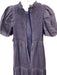 Sea New York Size 2 slate purple Ramie Short Puff Sleeve Smocked Bodice Dress slate purple / 2