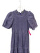Sea New York Size 2 slate purple Ramie Short Puff Sleeve Smocked Bodice Dress slate purple / 2