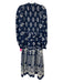 Sea New York Size 2 Navy Blue & Light Blue Silk Long puff sleeve Midi Dress Navy Blue & Light Blue / 2