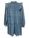 Sea New York Size XS Cornflower Blue Polyester & Cotton Long puff sleeve Dress Cornflower Blue / XS