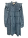Sea New York Size XS Cornflower Blue Polyester & Cotton Long puff sleeve Dress Cornflower Blue / XS