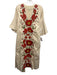 Mestiza New York Size XS Red, Green, Cream Cotton & Spandex Poppy Midi Dress Red, Green, Cream / XS