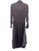 Dea Kudibal Size XS Blue, Orange, Multi Silk & Elastane Long Sleeve Midi Dress Blue, Orange, Multi / XS