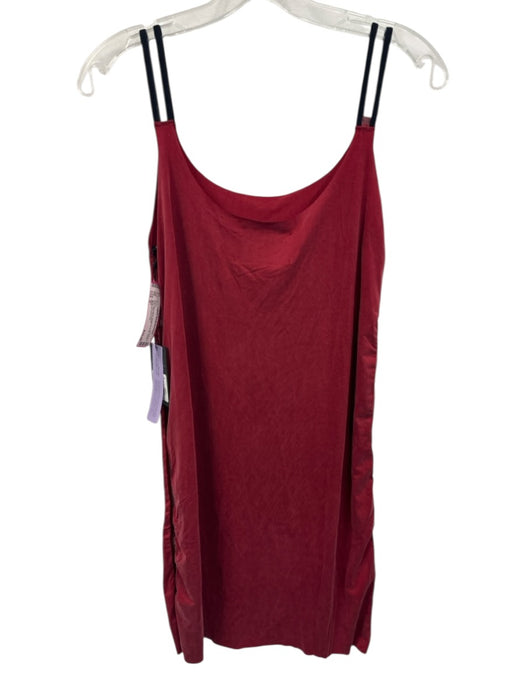 Kada Size S Red Sleeveless Spaghetti Strap Panel Detail Mini Dress Red / S
