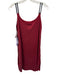 Kada Size S Red Sleeveless Spaghetti Strap Panel Detail Mini Dress Red / S