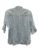 Sleeper Size Small Light blue & white Linen Short Ruffle Sleeve Gingham Top Light blue & white / Small