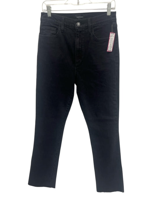 Favorite Daughter Size 28 Black Wash Cotton Denim Zip & Button High Rise Jeans Black Wash / 28