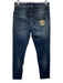 Roberto Cavalli Size 40 Med Wash Cotton Denim Low Rise Distressed Skinny Jeans Med Wash / 40