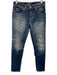 Roberto Cavalli Size 40 Med Wash Cotton Denim Low Rise Distressed Skinny Jeans Med Wash / 40