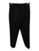 Sandro Size 36 Black Viscose Blend High Rise Side Stripe Pockets Tapered Pants Black / 36