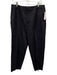 Ba&sh Size 3 Navy Blue Viscose Blend Mid Rise Tapered Pockets Pants Navy Blue / 3