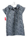 Ann Mashburn Size XS Blue, Gray & Black Polyester jaquard Floral Dress Blue, Gray & Black / XS