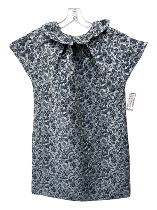 Ann Mashburn Size XS Blue, Gray & Black Polyester jaquard Floral Dress Blue, Gray & Black / XS