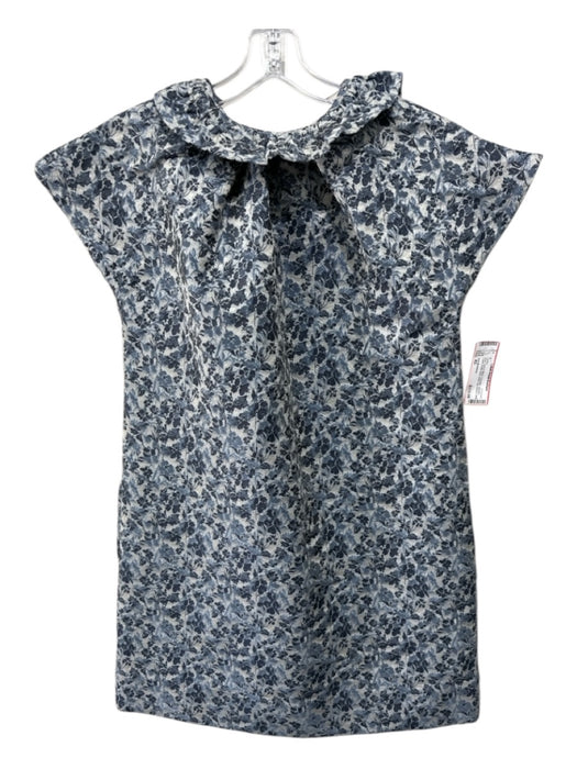 Ann Mashburn Size XS Blue, Gray & Black Polyester jaquard Floral Dress Blue, Gray & Black / XS