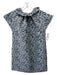 Ann Mashburn Size XS Blue, Gray & Black Polyester jaquard Floral Dress Blue, Gray & Black / XS
