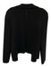 M.M. Lafleur Size Medium Black Rayon Blend Long Sleeve Knit Collar Jacket Black / Medium