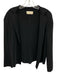 M.M. Lafleur Size Medium Black Rayon Blend Long Sleeve Knit Collar Jacket Black / Medium