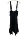 Reformation Size 2 Navy Blue Linen Sleeveless Ruffle Tiered Midi Dress Navy Blue / 2