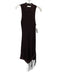 Jonathan Simkhai Size XS Purple Brown Sleeveless Open Knit Fringe Dress Purple Brown / XS