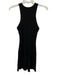 Reformation Size XS Black Tencel Blend Sleeveless Ribbed Dress Black / XS
