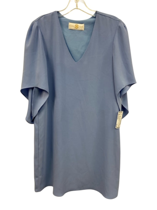 Anna Cate Size Est XS Blue Polyester Half Sleeve Wide Sleeve V Neck Dress Blue / Est XS