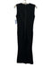 Spanx Size XS Black Sleeveless Split Neck Princess Seams Wide Leg Jumpsuit Black / XS