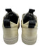 P448 Shoe Size 36 Cream, Black, Gold Patent Leather Lace Up Sequins Sneakers Cream, Black, Gold / 36