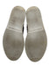 P448 Shoe Size 36 Cream, Black, Gold Patent Leather Lace Up Sequins Sneakers Cream, Black, Gold / 36