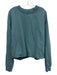 Alexander Wang .T Blue Green Long Sleeve High Neck Scrunched waist Sweater Blue Green