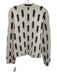 Pilcro Size M White & Black Viscose Blend Long Sleeve Snap buttons Sweater White & Black / M