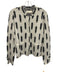 Pilcro Size M White & Black Viscose Blend Long Sleeve Snap buttons Sweater White & Black / M