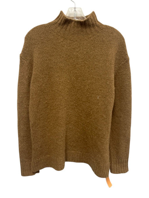 Jenni Kayne Size XXS Brown Polyamide Blend Long Sleeve Mock Neck Knit Sweater Brown / XXS