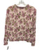 Minnie Rose Size XS Pink & Green Cotton Long Sleeve Floral Rhinestones Sweater Pink & Green / XS