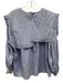 Tibi Size 2 Blue & White Cotton Stripe Long Sleeve Detachable Top Blue & White / 2