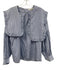 Tibi Size 2 Blue & White Cotton Stripe Long Sleeve Detachable Top Blue & White / 2