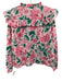 Celina Moon Size M Pink & Green Cotton Floral Long Sleeve Ruffle V Neck Top Pink & Green / M