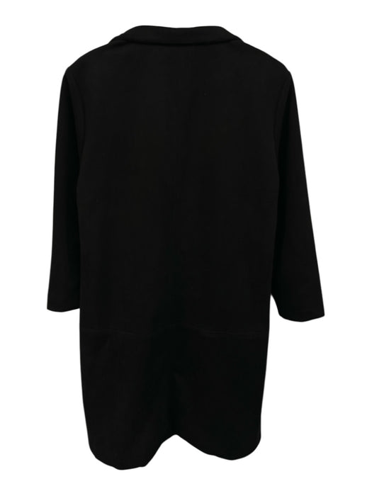 Tuckernuck Size L Black Polyester Blend Long Sleeve Paneled Mock Neck Dress Black / L