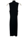 COS Size XS Black Polyamide Rib Knit Mock Neck Sleeveless Sheath Dress Black / XS