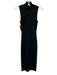 COS Size XS Black Polyamide Rib Knit Mock Neck Sleeveless Sheath Dress Black / XS