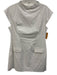BHLDN Size XL White Viscose & Cotton Cap Sleeve Pearl Detail Knee Dress White / XL