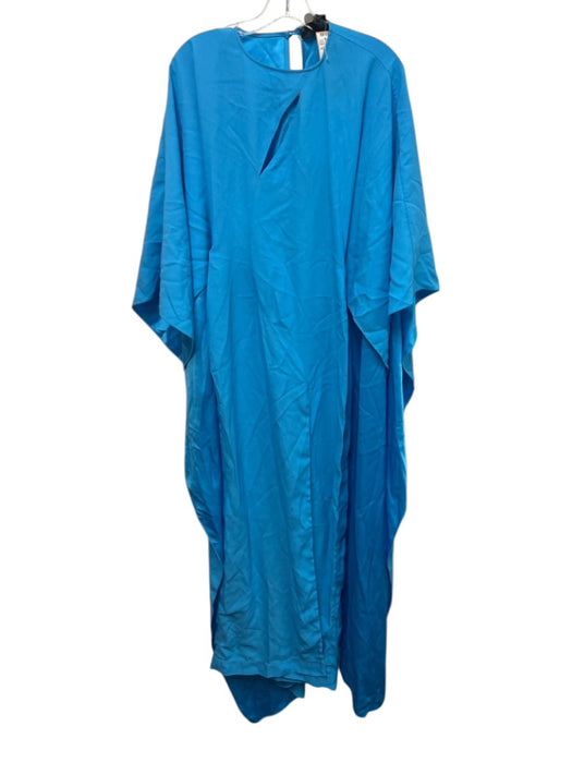 Taller Marmo Size S Turquiose Acetate Cape Side Slit Keyhole Back Keyhole Gown Turquiose / S