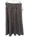 Madewell Size M Brown & White Cotton Elastic Waist Side Pockets Midi Skirt Brown & White / M