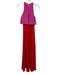 Jill Stuart Size 0 Pink & Red Polyester Sleeveless Darted Top Maxi Dress Pink & Red / 0