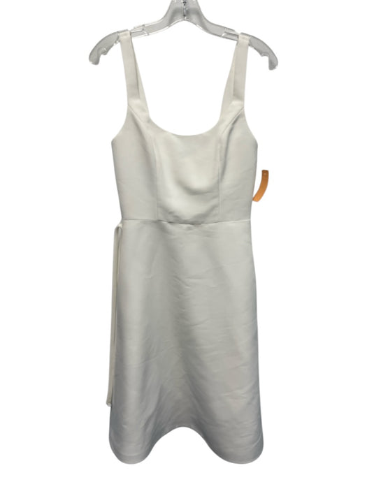 Amsale Size 0 White Polyester Grosgrain Sleeveless Princess Seams Dress White / 0