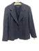 Lafayette 148 Size 16 Dark Blue Linen & Wool Long Sleeve Knit 2 Button Jacket Dark Blue / 16