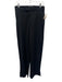 Fendi Size 42 Black Polyester & Wool Zip Fly High Rise Wide Leg Pants Black / 42